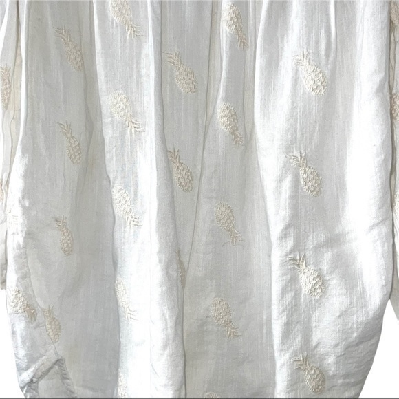 Cold Shoulder Raised Pineapple Boho shirt - Picture 7 of 7